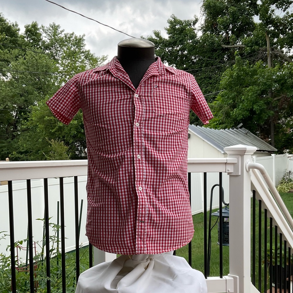 Tommy Hilfiger checkered button down shirt